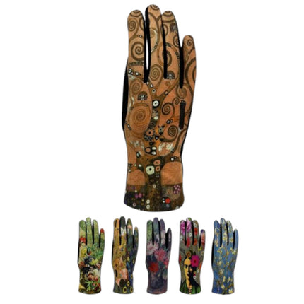 Women's Flower Painting Gloves GL186 (12PAIR)