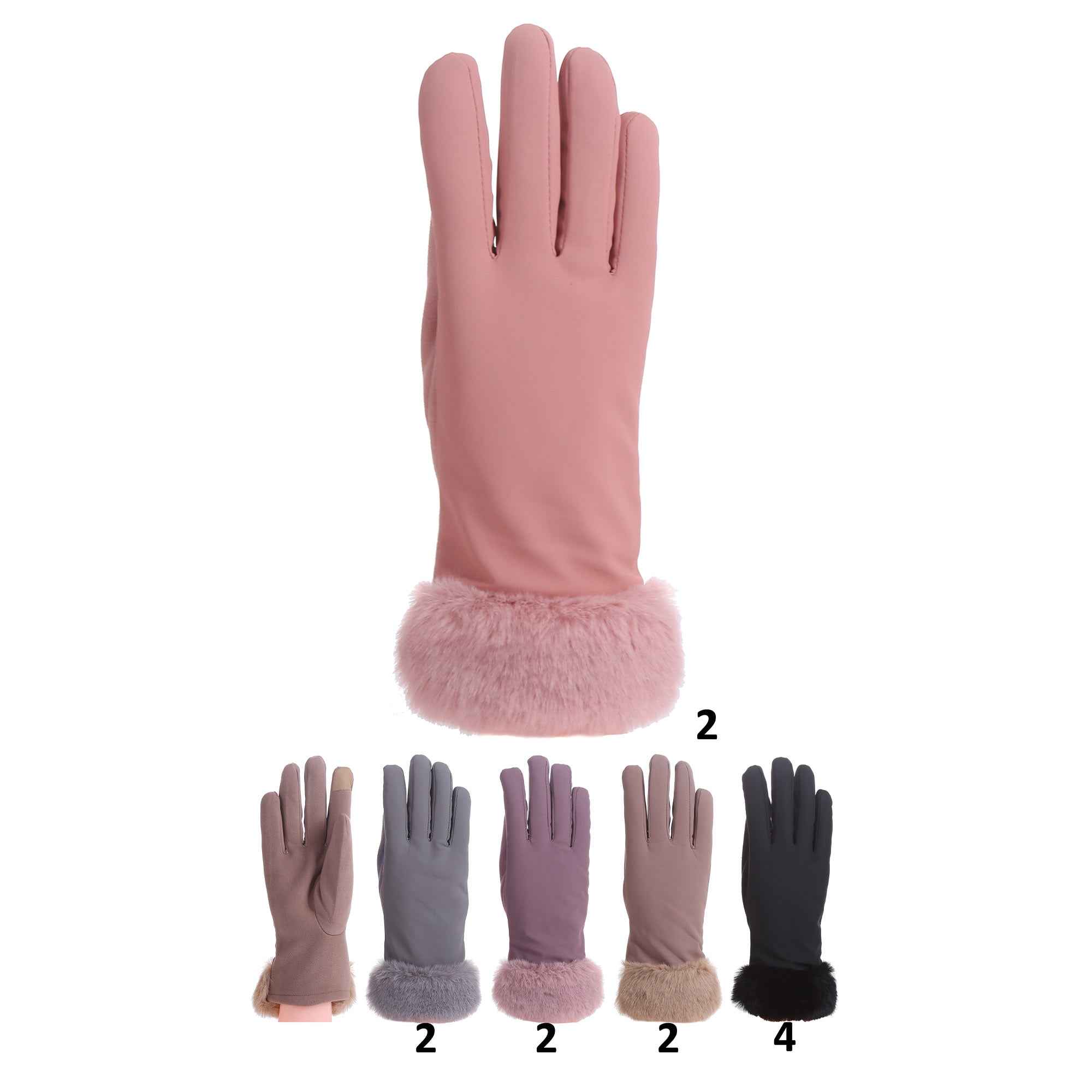 WOMEN'S FUR GLOVES 193 (12PAIR)