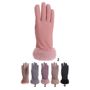 WOMEN'S FUR GLOVES 193 (12PAIR)