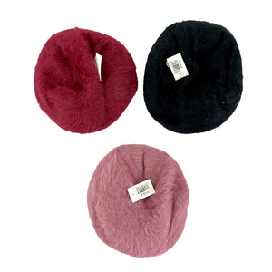 WOMEN'S FUR VISOR RIBBON KNITTED HAT 15-6 (12PC)