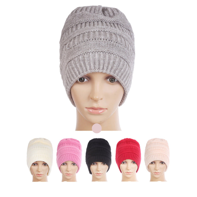 Knitted Beanie H21-10 (12PC)