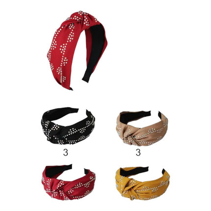 RHINESTONE DECOR KNOT HEADBAND HB809-14 (12PC)