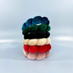 VELVET CROISSANT HEADBAND 3425-6 (12PC)