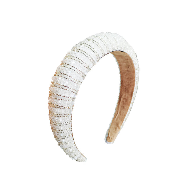 Crystal Deco Headband HB804-10WH (12PC)