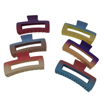 5 Inches Jumbo Gradient Square Claw Clip HC31118-14 (12PC)