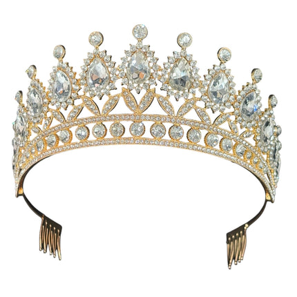 Crystal Tiara Crown HT879 (1PC)