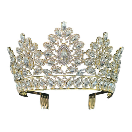 CRYSTAL TIARA CROWN HT937 (1PC)