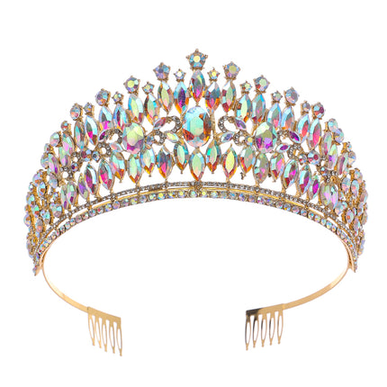 Crystal Tiara Crown HT0985 (2PC)