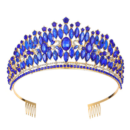 Crystal Tiara Crown HT0985 (2PC)