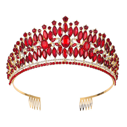 Crystal Tiara Crown HT0985 (2PC)