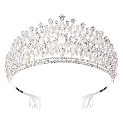 Crystal Tiara Crown HT0985 (2PC)