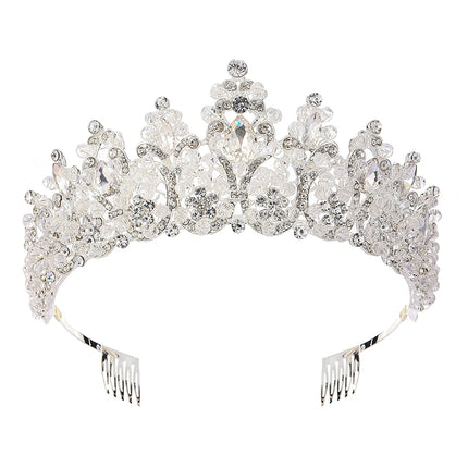 Crystal Tiara Crown HT0986 (2PC)