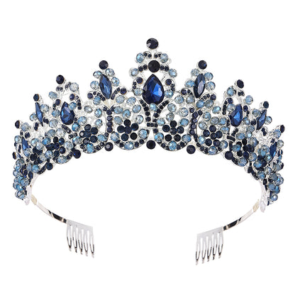 Crystal Tiara Crown HT0986 (2PC)