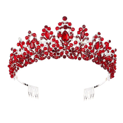 Crystal Tiara Crown HT0986 (2PC)