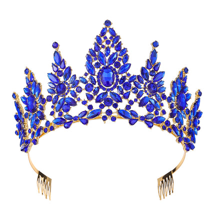 Crystal Tiara Crown HT0987 (2PC)