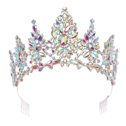 Crystal Tiara Crown HT0987 (2PC)