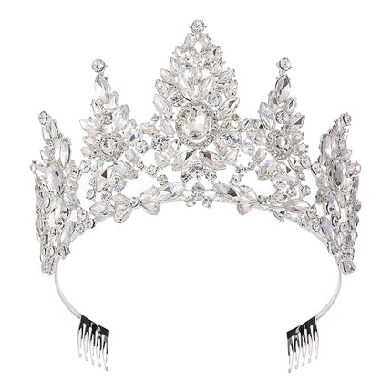 Crystal Tiara Crown HT0987 (2PC)