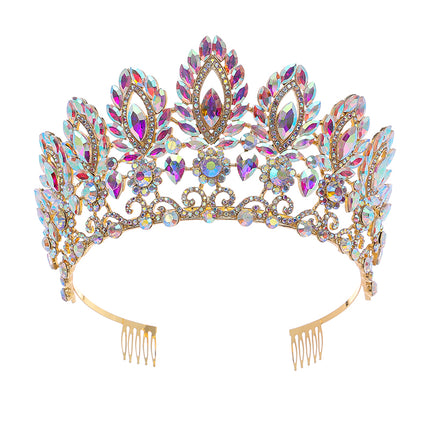 Crystal Tiara Crown HT0988 (2PC)