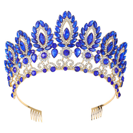 Crystal Tiara Crown HT0988 (2PC)