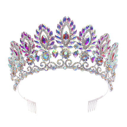 Crystal Tiara Crown HT0988 (2PC)