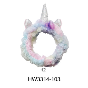 UNICORN HORN SPA HEADWRAP 3314-103 (12PC)