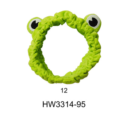 Funny Frog Eyes Spa Headwrap HW3314-95 (12PC)