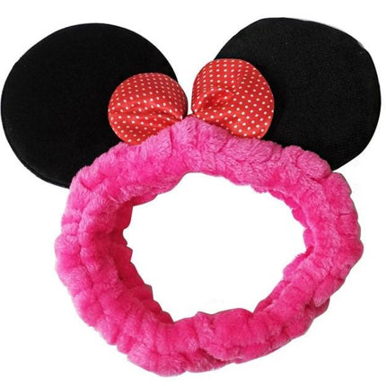 Cute Mouse Ear Ribbon Spa Headwrap HW3702-14 (12PC)
