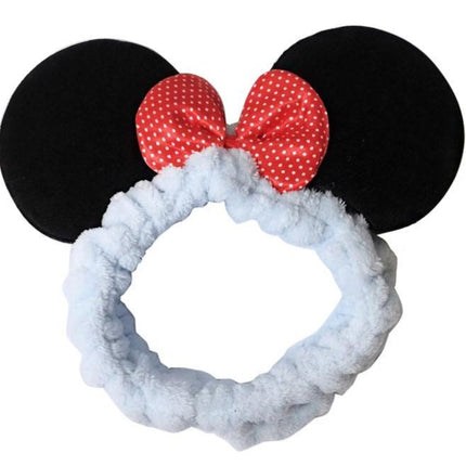 Cute Mouse Ear Ribbon Spa Headwrap HW3702-14 (12PC)