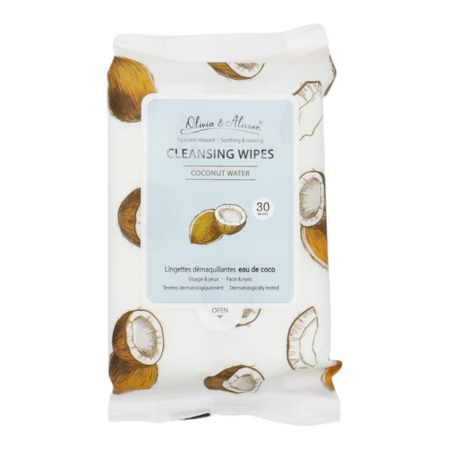 Coconut Water Cleansing Makeup Remover Wipes MIT001 (12PK)