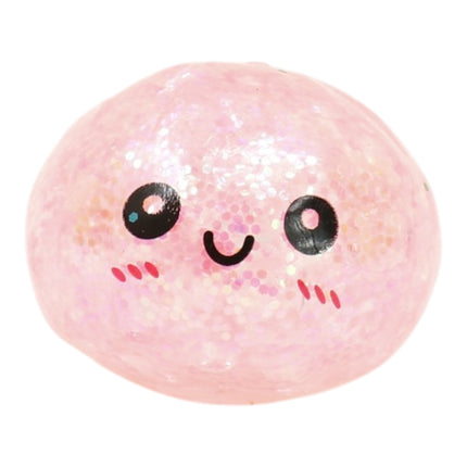 Mini Glitter Gel Bead Squishy Dumpling With Steamer SQ6606-3 (12PC)