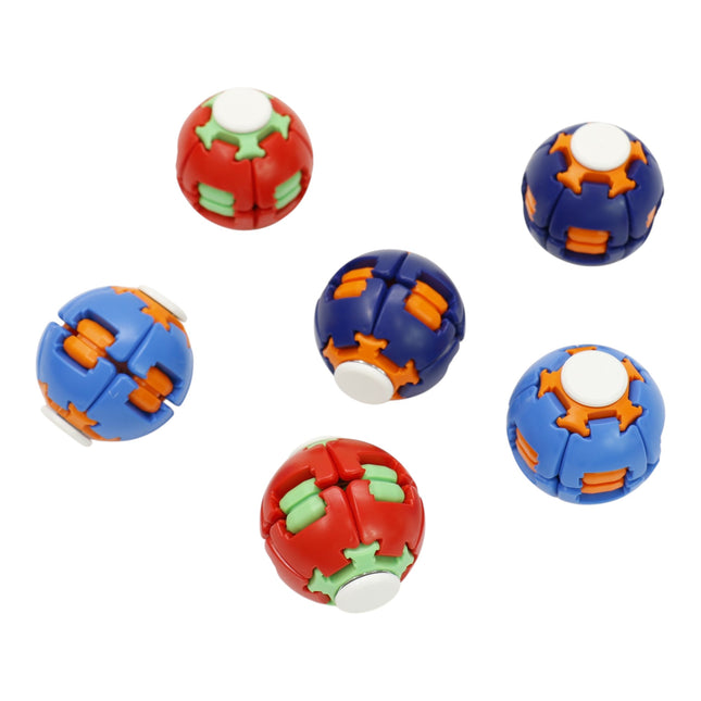 Press to Spin Fidget Spinner HelixCore Rotating Stress Ball Fidget Toy JT6723-2  (12PC)