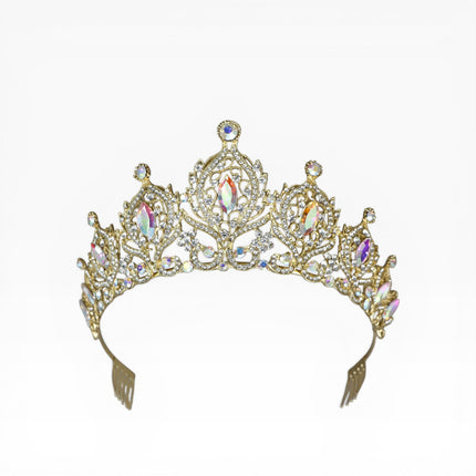 Crystal Tiara Crown HT0933 (2PC)