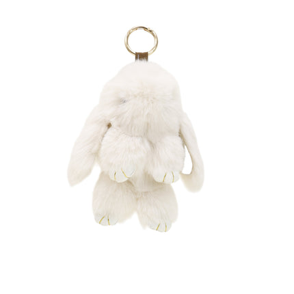 Cut Rabbit Pom Pom Keychain KC0225-5 (12PC)
