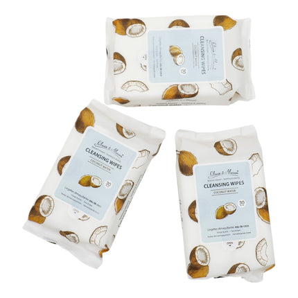 Coconut Water Cleansing Makeup Remover Wipes MIT001 (12PK)