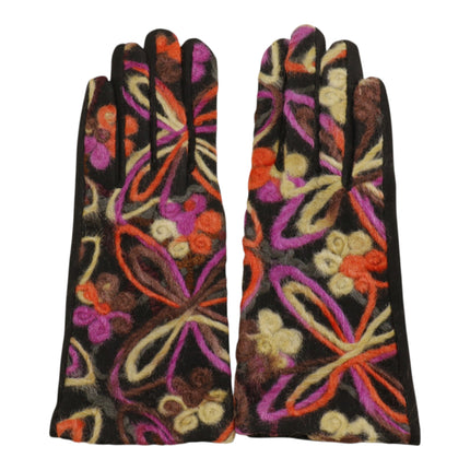 Women's Embroidery Texting Gloves GL6830-6 (12PAIR)