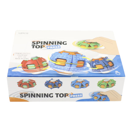 Press to Spin Fidget Spinner HelixCore Rotating Stress Ball Fidget Toy JT6723-3 (12PC)