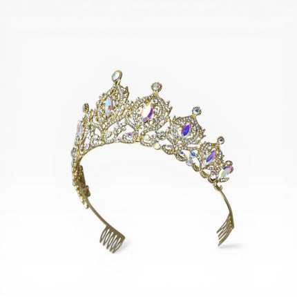 Crystal Tiara Crown HT0933 (2PC)