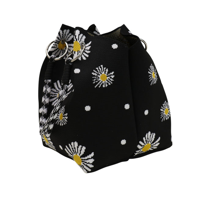 Daisy Pattern Cord Strap Knitted Tote  Bag SS51118-34 (12PC)