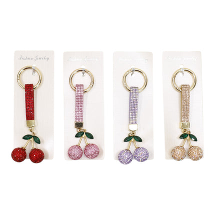 Cherry Rhinestone Keychain and Bag Charm JK6228-3 (12)
