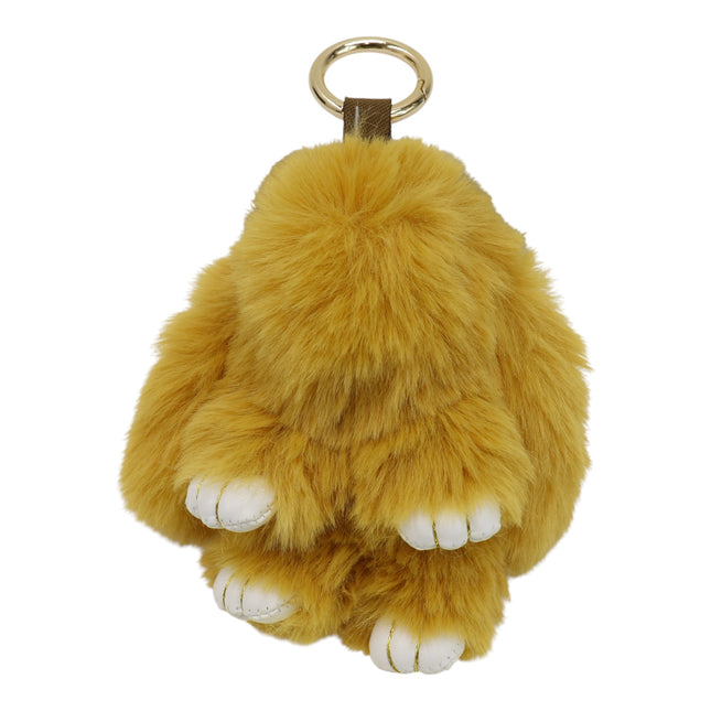 Cut Rabbit Pom Pom Keychain KC0225-5 (12PC)