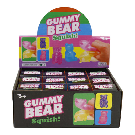 Gummy Bear Clear Colorful Squishy JT6415-3 (12PC)
