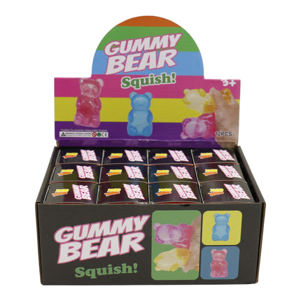 Marbled Gummy Bear Colorful Squishy JT6528-13 (12PC)