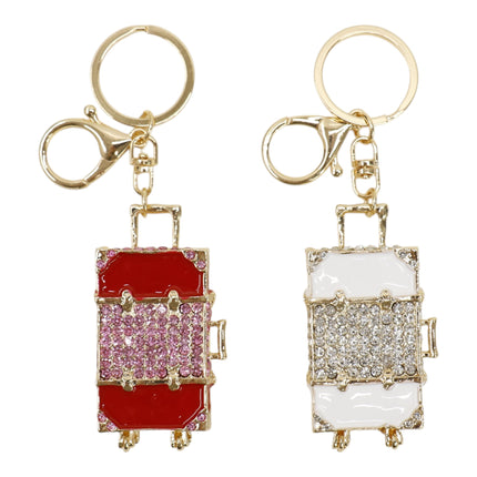 Cute Suitcase-Shaped Rhinestone Keychain and Bag Charm JK6303-22 (12)