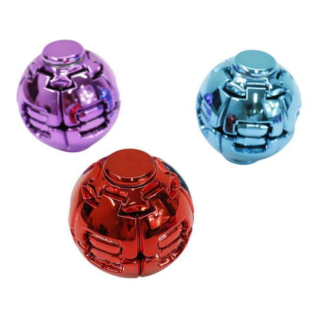 Press to Spin Fidget Spinner HelixCore Rotating Stress Ball Fidget Toy ME364 (24PC)