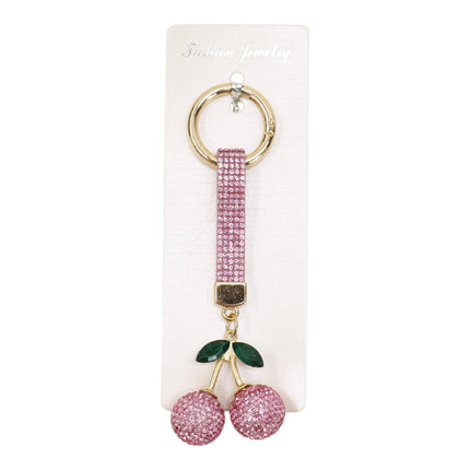 Cherry Rhinestone Keychain and Bag Charm JK6228-3 (12)