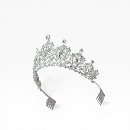 Crystal Tiara Crown HT0933 (2PC)