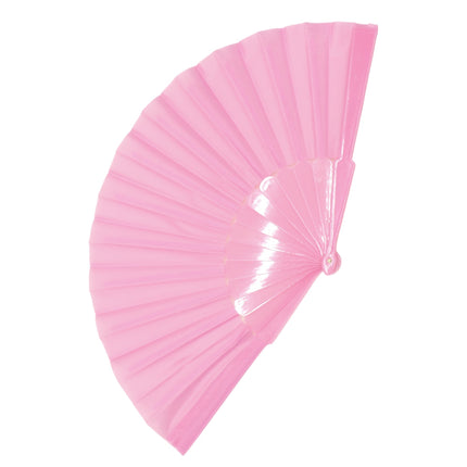Solid Color Hand Held Folding Fan JF6323-1 (12PC)