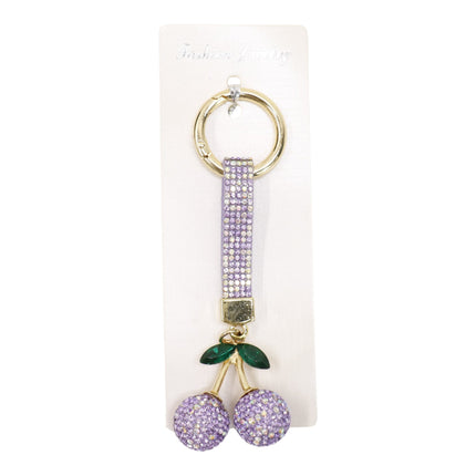 Cherry Rhinestone Keychain and Bag Charm JK6228-3 (12)