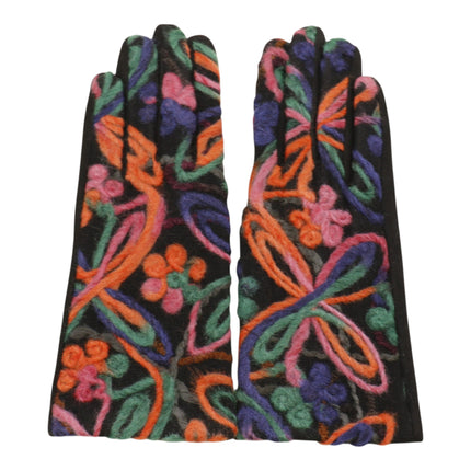 Women's Embroidery Texting Gloves GL6830-6 (12PAIR)