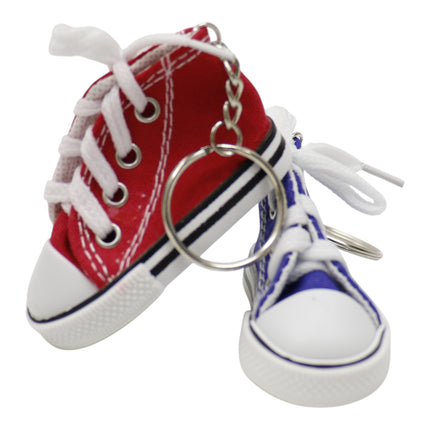 Cute Classic Canvas Rubber Sole Sneakers Car Bag Pendant Key Chain KC5909-4 (12PC)